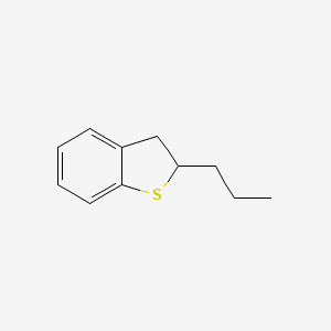 molecular formula C11H14S B14637409 2-Propyl-2,3-dihydro-1-benzothiophene CAS No. 54862-58-7
