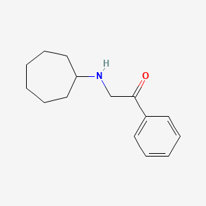 2-(Cycloheptylamino)-1-phenylethanone