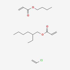 molecular formula C20H35ClO4 B14637421 Butyl prop-2-enoate;chloroethene;2-ethylhexyl prop-2-enoate CAS No. 56848-61-4