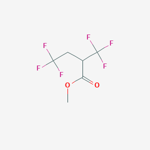 molecular formula C6H6F6O2 B14637466 Methyl 4,4,4-trifluoro-2-(trifluoromethyl)butanoate CAS No. 53392-80-6