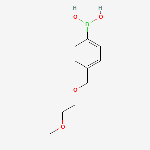 molecular formula C10H15BO4 B1463748 4-[(2-Methoxyethoxy)methyl]phenylboronic acid CAS No. 1146169-44-9