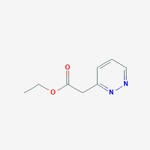 molecular formula C8H10N2O2 B1463750 Ethyl 2-(pyridazin-3-yl)acetate CAS No. 1260885-52-6