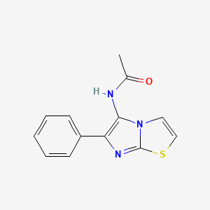 molecular formula C13H11N3OS B14637505 N-(6-Phenylimidazo[2,1-b][1,3]thiazol-5-yl)acetamide CAS No. 54167-97-4