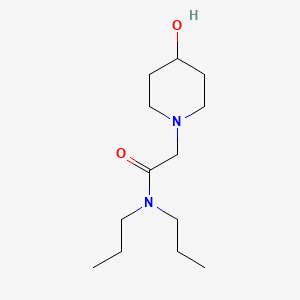 molecular formula C13H26N2O2 B1463752 2-(4-hydroxypiperidin-1-yl)-N,N-dipropylacetamide CAS No. 1371090-48-0