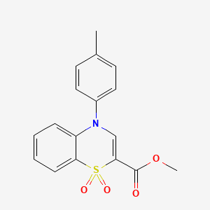 methyl 4-(4-methylphenyl)-4H-1,4-benzothiazine-2-carboxylate 1,1-dioxide
