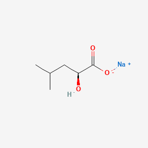 molecular formula C6H11NaO3 B14637578 Sodium (S)-2-hydroxy-4-methylvalerate CAS No. 54641-21-3
