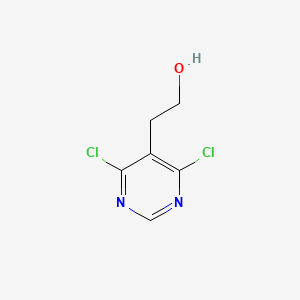 molecular formula C6H6Cl2N2O B1463758 2-(4,6-Dichloro-5-pyrimidyl)ethanol CAS No. 853680-74-7