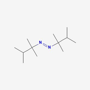 molecular formula C12H26N2 B14637586 (E)-Bis(2,3-dimethylbutan-2-yl)diazene CAS No. 52406-57-2