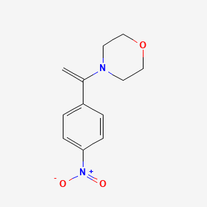 molecular formula C12H14N2O3 B14637603 Morpholine, 4-[1-(4-nitrophenyl)ethenyl]- CAS No. 55949-67-2