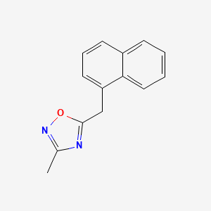 molecular formula C14H12N2O B1463762 3-Methyl-5-(1-naphthylmethyl)-1,2,4-oxadiazole CAS No. 1283108-57-5