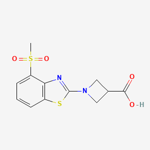 1-[4-(Methylsulfonyl)-1,3-benzothiazol-2-yl]azetidine-3-carboxylic acid