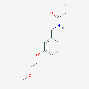 2-chloro-N-{[3-(2-methoxyethoxy)phenyl]methyl}acetamide