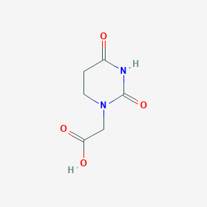 molecular formula C6H8N2O4 B1463769 2-(2,4-Dioxo-1,3-diazinan-1-yl)acetic acid CAS No. 1311314-41-6