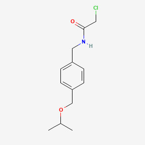 2-chloro-N-({4-[(propan-2-yloxy)methyl]phenyl}methyl)acetamide