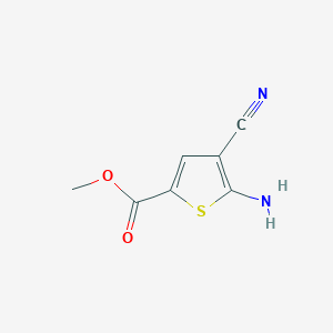 molecular formula C7H6N2O2S B1463771 甲基5-氨基-4-氰基噻吩-2-羧酸甲酯 CAS No. 98257-18-2