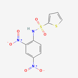 molecular formula C10H7N3O6S2 B14637746 N-(2,4-dinitrophenyl)thiophene-2-sulfonamide CAS No. 54087-34-2