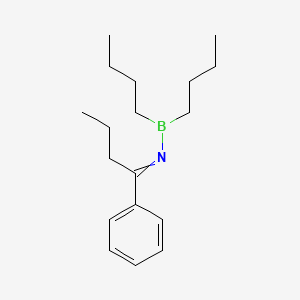 molecular formula C18H30BN B14637747 N-(Dibutylboranyl)-1-phenylbutan-1-imine CAS No. 54948-32-2