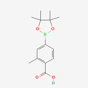 molecular formula C14H19BO4 B1463779 2-Methyl-4-(4,4,5,5-tetramethyl-1,3,2-dioxaborolan-2-YL)benzoic acid CAS No. 890839-22-2