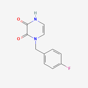 molecular formula C11H9FN2O2 B1463784 1-(4-氟苄基)-1,4-二氢吡嗪-2,3-二酮 CAS No. 1031557-43-3