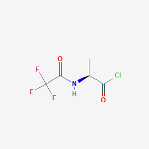 molecular formula C5H5ClF3NO2 B14637889 N-(Trifluoroacetyl)-L-alanyl chloride CAS No. 56271-78-4