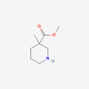 molecular formula C8H15NO2 B1463793 Methyl 3-methylpiperidine-3-carboxylate CAS No. 1206228-83-2