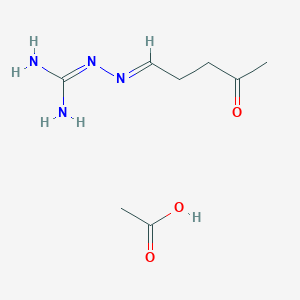 molecular formula C8H16N4O3 B14637969 N-(Acetylpropylidene)aminoguanidine acetate CAS No. 54978-19-7