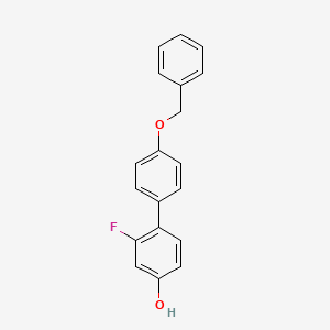 molecular formula C19H15FO2 B1463797 4-(4-Benzyloxyphenyl)-3-fluorophenol CAS No. 1261982-07-3