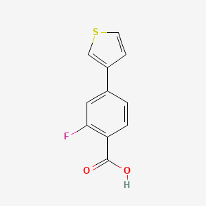2-Fluoro-4-(thiophen-3-YL)benzoic acid