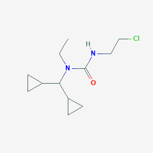 molecular formula C12H21ClN2O B14637986 N'-(2-Chloroethyl)-N-(dicyclopropylmethyl)-N-ethylurea CAS No. 54187-35-8