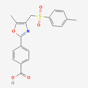 molecular formula C19H17NO5S B1463801 4-(5-Methyl-4-{[(4-methylphenyl)sulfonyl]methyl}-1,3-oxazol-2-yl)benzoic Acid CAS No. 1280693-17-5