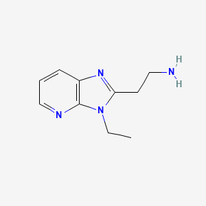 molecular formula C10H14N4 B1463802 2-(3-ethyl-3H-imidazo[4,5-b]pyridin-2-yl)ethan-1-amine CAS No. 1281217-79-5