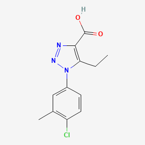 1-(4-chloro-3-methylphenyl)-5-ethyl-1H-1,2,3-triazole-4-carboxylic acid