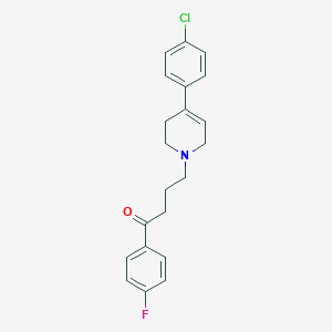 molecular formula C21H21ClFNO B146381 4-(4-(4-Chlorophenyl)-3,6-dihydro-1(2H)-pyridinyl)-1-(4-fluorophenyl)-1-butanone CAS No. 52669-92-8