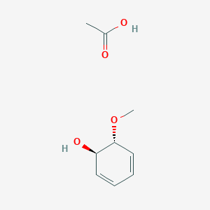 molecular formula C9H14O4 B14638103 acetic acid;(1R,6R)-6-methoxycyclohexa-2,4-dien-1-ol CAS No. 54226-08-3