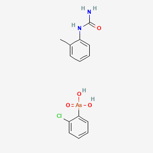 molecular formula C14H16AsClN2O4 B14638119 Methylphenyluronium chlorophenylarsonate CAS No. 53679-31-5