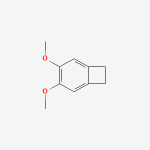 molecular formula C10H12O2 B14638125 Bicyclo[4.2.0]octa-1,3,5-triene, 3,4-dimethoxy- CAS No. 53995-96-3