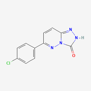 molecular formula C11H7ClN4O B1463813 6-(4-chlorophenyl)[1,2,4]triazolo[4,3-b]pyridazin-3(2H)-one CAS No. 1239753-94-6