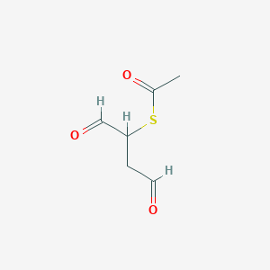 molecular formula C6H8O3S B14638158 S-(1,4-Dioxobutan-2-yl) ethanethioate CAS No. 53670-55-6