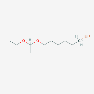molecular formula C10H21LiO2 B14638164 lithium;1-(1-ethoxyethoxy)hexane CAS No. 51732-24-2