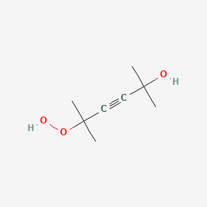 molecular formula C8H14O3 B14638187 5-Hydroperoxy-2,5-dimethylhex-3-yn-2-ol CAS No. 54136-03-7