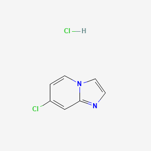 molecular formula C7H6Cl2N2 B1463822 7-Chloroimidazo[1,2-a]pyridine hydrochloride CAS No. 1072944-43-4