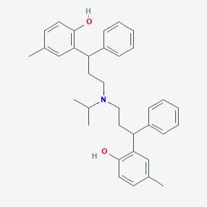 B146383 2-[3-[[3-(2-Hydroxy-5-methylphenyl)-3-phenylpropyl]-propan-2-ylamino]-1-phenylpropyl]-4-methylphenol CAS No. 854306-72-2