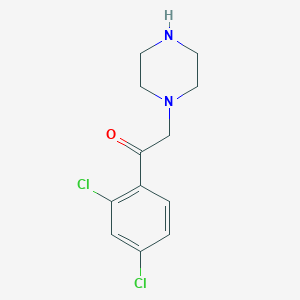 1-(2,4-Dichlorophenyl)-2-(piperazin-1-yl)ethan-1-one
