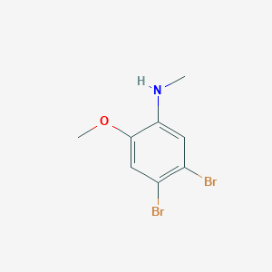 molecular formula C8H9Br2NO B1463832 4,5-Dibromo-2-methoxy-N-methylaniline CAS No. 1187386-09-9