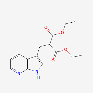 diethyl 2-((1H-pyrrolo[2,3-b]pyridin-3-yl)methyl)malonate