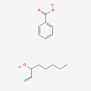 molecular formula C15H22O3 B14638344 Benzoic acid;oct-1-en-3-ol CAS No. 52513-06-1
