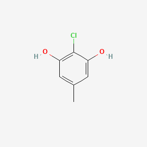 molecular formula C7H7ClO2 B14638369 2-Chloro-5-methylbenzene-1,3-diol CAS No. 56021-31-9