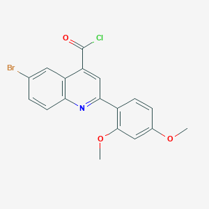 6-Bromo-2-(2,4-dimethoxyphenyl)quinoline-4-carbonyl chloride