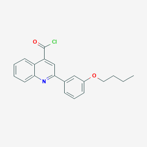 molecular formula C20H18ClNO2 B1463838 2-(3-Butoxyphenyl)quinoline-4-carbonyl chloride CAS No. 1160264-85-6