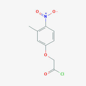 molecular formula C9H8ClNO4 B1463840 (3-Methyl-4-nitrophenoxy)acetyl chloride CAS No. 861795-45-1